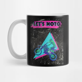 80's Motocross Shirt Let's Moto Mug